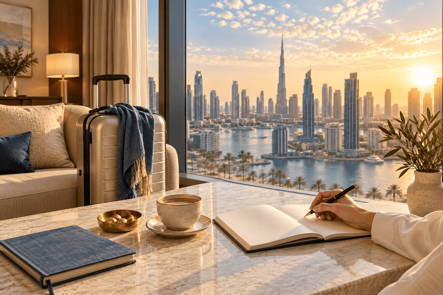 Traveller arriving in the UAE